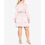 Trendy Plus Size Twisted Ruffle Dress