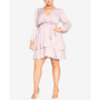 Trendy Plus Size Twisted Ruffle Dress