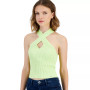 Women's Claire Crisscross-Neck Ribbed Sweater Tank Top