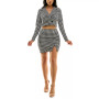 Juniors' 2-Pc. Cropped Jacket & Skirt Set