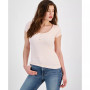 WOMEN'S Karlee Jewel-Button Ribbed Henley Top