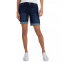 Juniors' Cuffed Hem Bermuda Denim Shorts