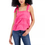 Juniors' Tiered Tie-Strap Camisole