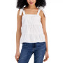 Juniors' Tiered Tie-Strap Camisole