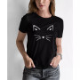 Women's Word Art Whiskers T-shirt
