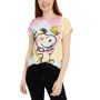Juniors' Snoopy Woodstock Printed Graphic T-Shirt