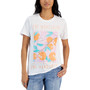 Juniors' Mandarine Art Graphic T-Shirt