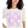 Juniors' Be Kind Checker Grid Graphic Tee