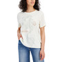 Juniors' Watercolor Little Mermaid Crewneck Tee