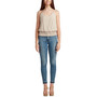 Juniors' Smocked-Waist Scalloped-Trim Camisole Top