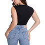 Women's Cap-Sleeve Graphic-Print Corset T-Shirt