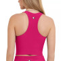 Women's Ribbed Soft Touch Racerback Crop Top