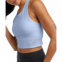 Women's Ribbed Soft Touch Racerback Crop Top
