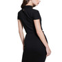 Women's Mock-Turtleneck Keyhole-Back Crop Top