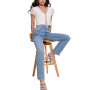 Women's Nia V-Neck Lace-Up Short-Sleeve Top
