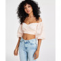 Women's Off-the-Shoulder Cropped Blouse