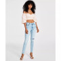 Women's Off-the-Shoulder Cropped Blouse