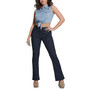Women's Sleeveless Tie-Hem Classic Western Shirt