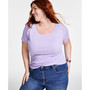 Trendy Plus Size Honey Short-Sleeve T-Shirt