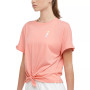 Women's Tie-Front Small Logo Crewneck T-Shirt