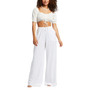 Juniors' Flirty Walk Ruched Puff-Sleeve Crop Top