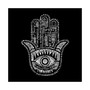 Women's Word Art V-Neck T-Shirt - Hamsa