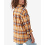Juniors' Coat Check Cotton Flannel Shirt