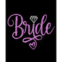 Women's Bride Word Art V-neck T-shirt