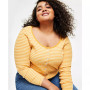 Trendy Plus Size Britt Long-Sleeve Snap-Front Top