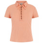 Women's Jordin Lace-Up Short-Sleeve Polo Top