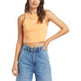 Juniors' Bright Boardwalk Ribbed Cropped Tank Top