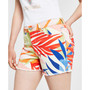Women's Printed 1981 High-Rise Midi Shorts