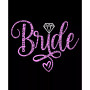 Women's Bride Word Art Short Sleeve T-shirt