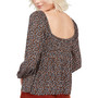 Juniors' Hey Stone Hey Printed Puff-Sleeve Top