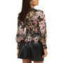 Women's Monica Printed Chiffon Long-Sleeve Top