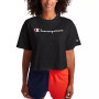 Women's Script Logo Relaxed Cropped T-Shirt