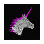 Women's Word Art V-Neck T-Shirt - Unicorn