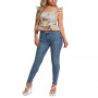 Women's Carine Floral-Print Peplum Sleeveless Top