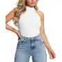 Women's Shayna Sleeveless Mock-Turtleneck Top
