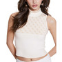 Women's Lise Mock Neck Sleeveless Sweater Top