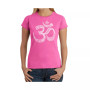 Women's Word Art T-Shirt - Poses Om
