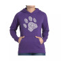 Women's Word Art Hooded Sweatshirt -Dog Paw