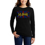 Women's Word Art Long Sleeve T-shirt - Def Leppard Top
