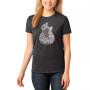 Women's Word Art Rock Guitar Head T-Shirt