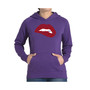 Women's Word Art Hooded Sweatshirt -Savage Lips