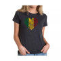 Women's Premium Word Art T-Shirt - One Love Heart