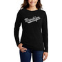Women's Long Sleeve Word Art Brooklyn Neighborhoods T-shirt