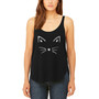 Women's Premium Word Art Flowy Whiskers Tank Top