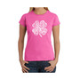 Women's Word Art T-Shirt - Feeling Lucky