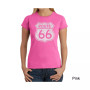 Women's Word Art T-Shirt - Route 66